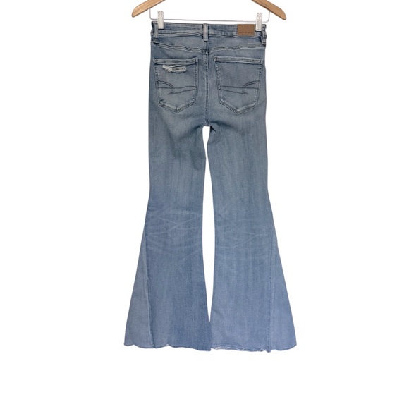American Eagle Next Level Stretch Festival Flare Jeans Size 8 - Picture 4 of 9
